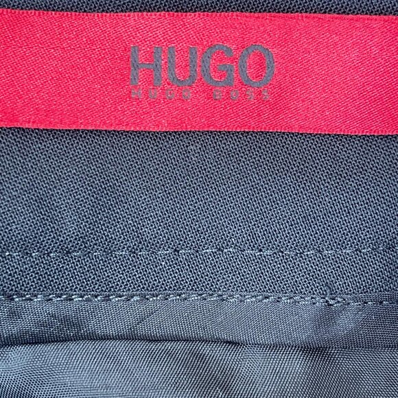 HUGO BOSS Black Slim Dress Trouser Pants Size 2 - Picture 4 of 5